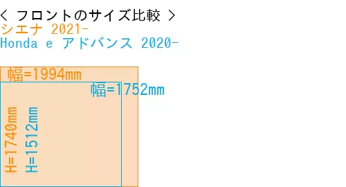 #シエナ 2021- + Honda e アドバンス 2020-